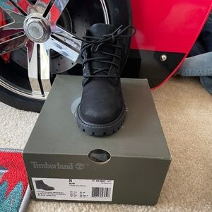 Black Nubuck Timberland Boots Size 8c